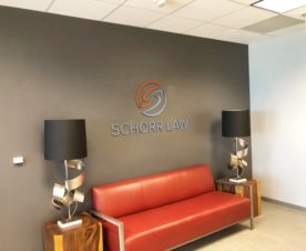 Reception wall logo signs in Los Angeles CA