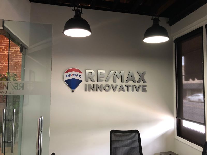 3D Logo Lobby Signs | Realtors | Bellflower CA