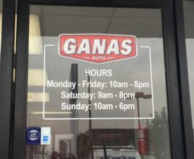 door glass lettering