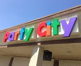channel letters on raceway