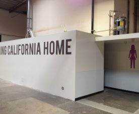 warehouse wall lettering