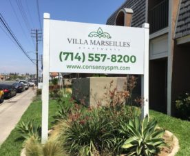 Apartment Complex Signage | Santa Ana CA | Whittier CA