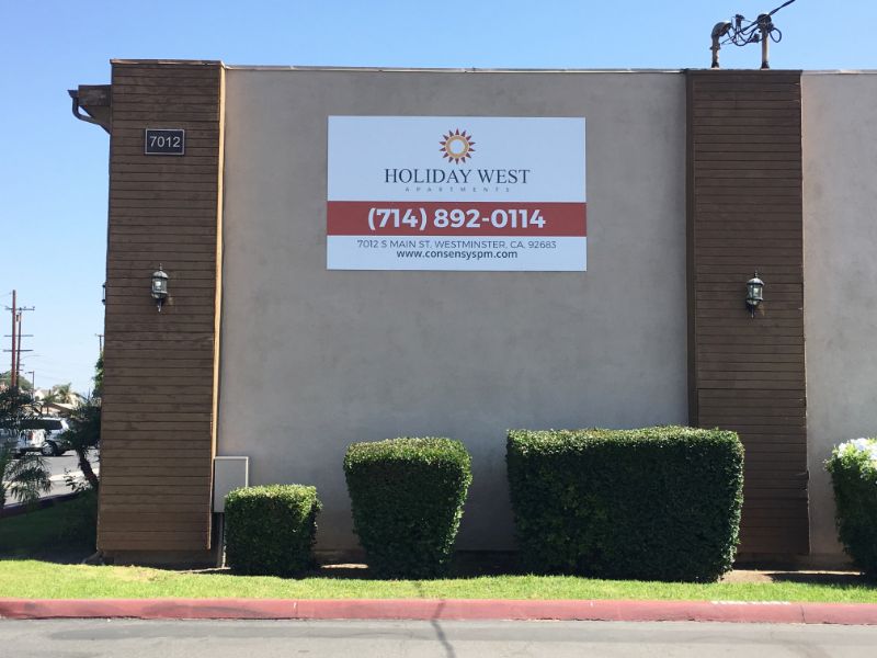 Apartment Community Signage Makeover in Westminster CA