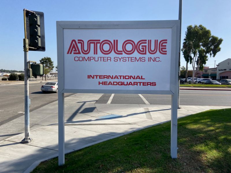Graphics for monument signs in Buena Park CA