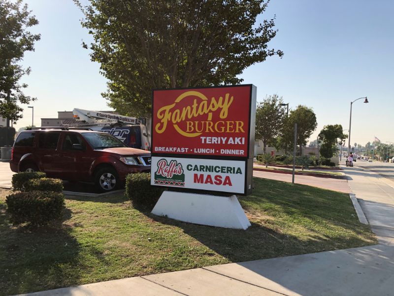 Refurbished Sign Faces for Monument Signs in Placentia CA
