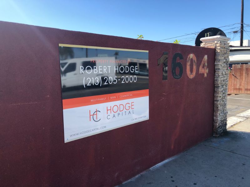 post and panel signs with anti-graffiti protection
