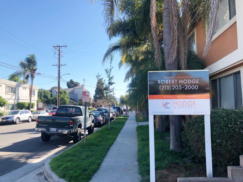 Post and Panel Commercial Real Estate Signs in Long Beach CA