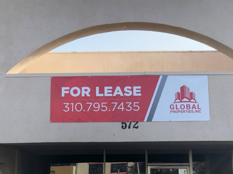 For Lease Banners in La Habra CA