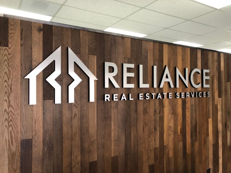 Brushed Metal Lobby Signs in Yorba Linda CA