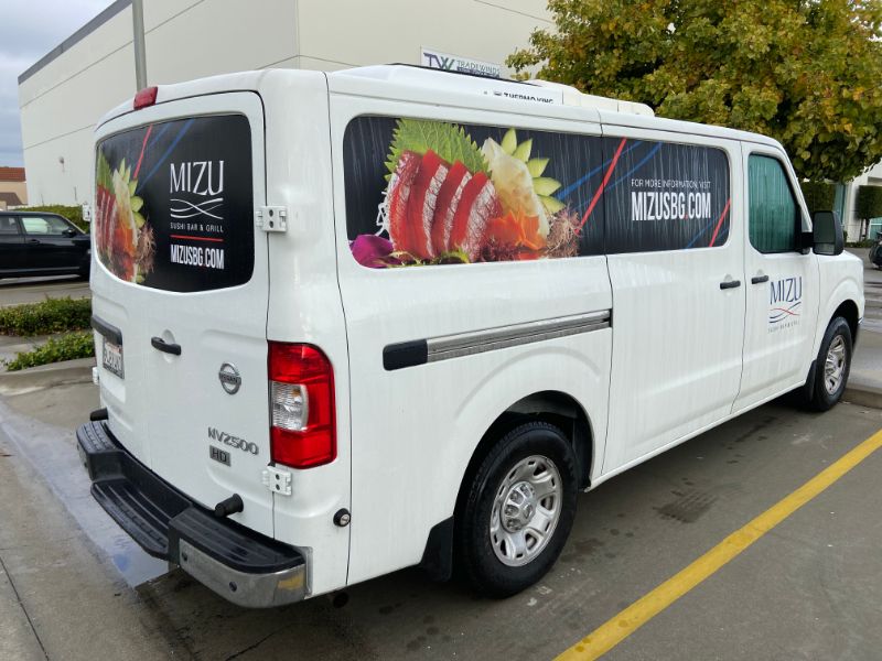 Custom van graphics in Tustin CA