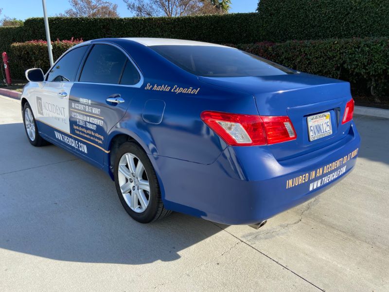 Custom designed partial vehicle wraps in Tustin CA
