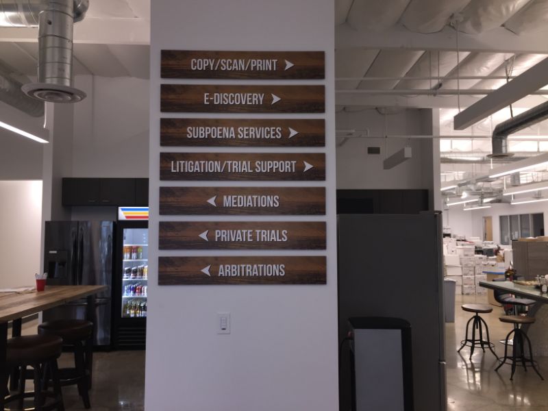 Interior Directory Sign in Irvine CA