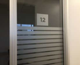 Frosted Glass Graphics in Costa Mesa