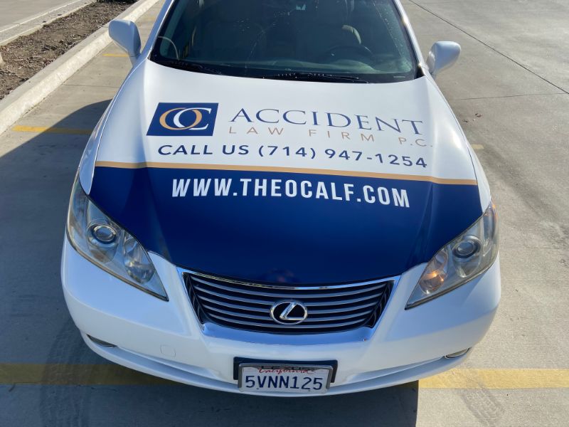Partial vehicle wraps in Orange County CA
