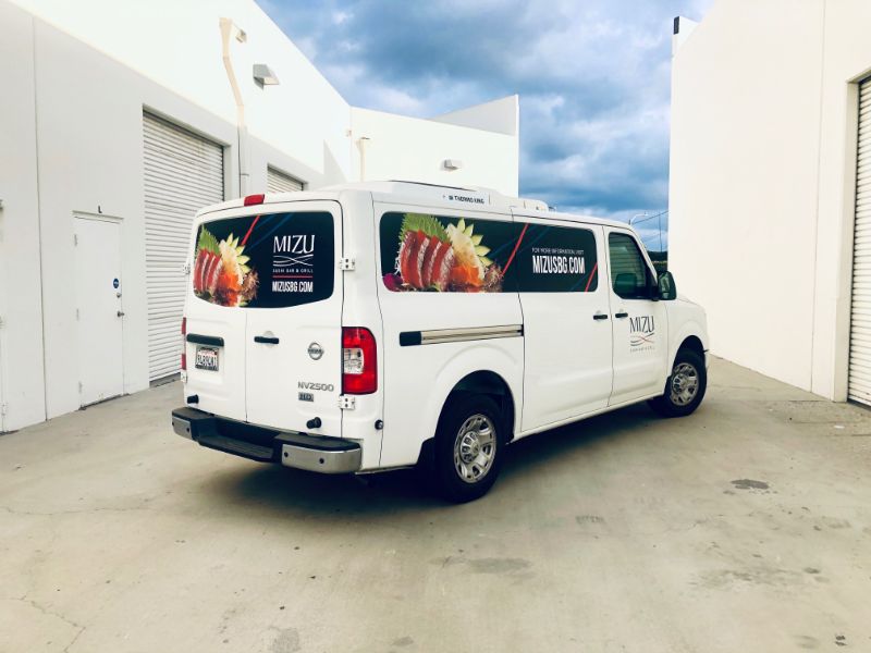 Sushi Van Graphics in Tustin CA