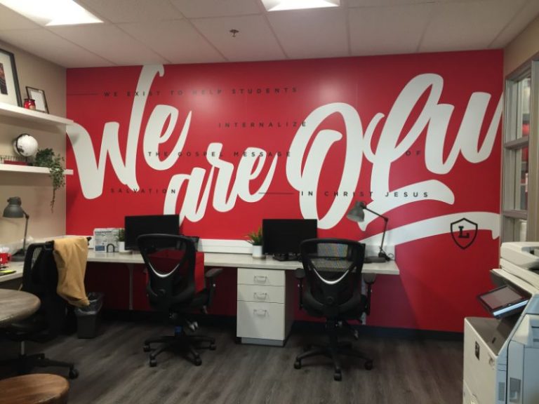 School Office Wall Murals in Orange CA