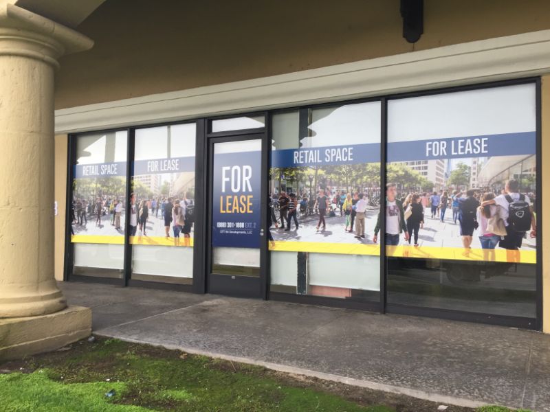 For Lease Anti-Graffiti Window Graphics