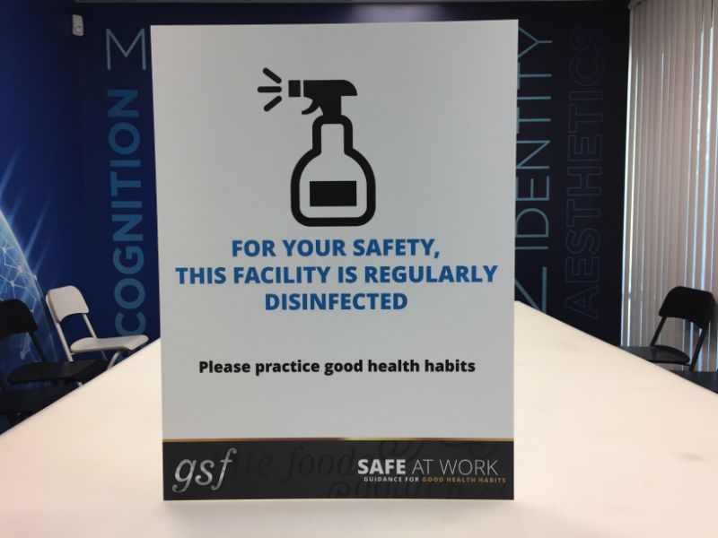 Cleaning Procedure Signs in Orange County CA