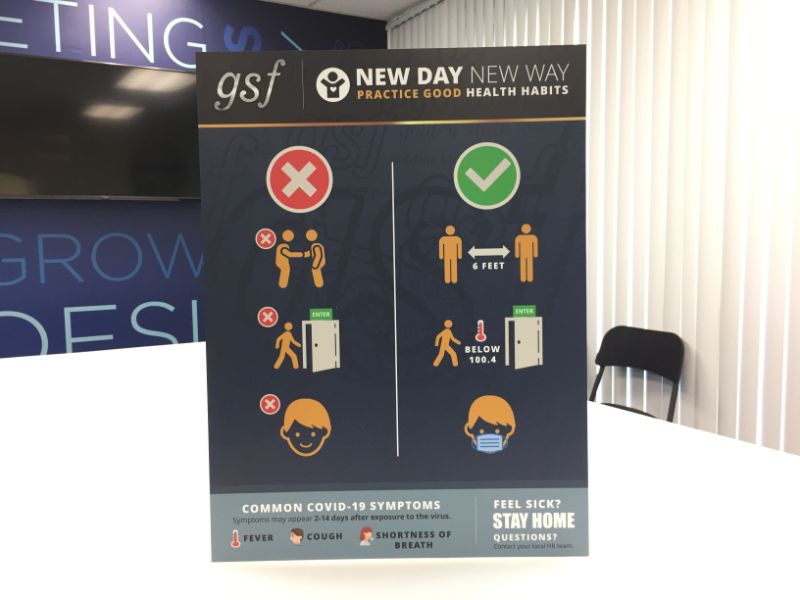 COVID-19 Practice Healthy Habits Signs in Orange County CA