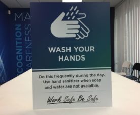 Hand-washing COVID-19 Signs in Orange County CA