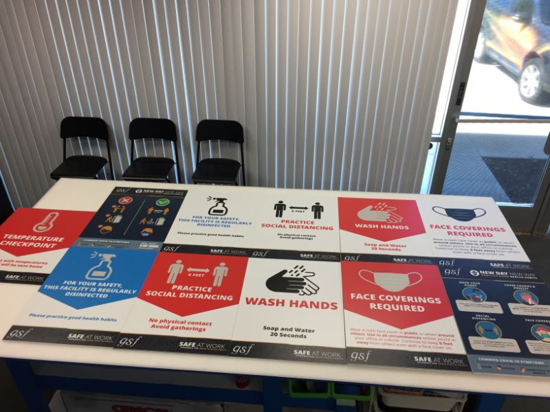 COVID-19 Safety Signs in Orange County CA