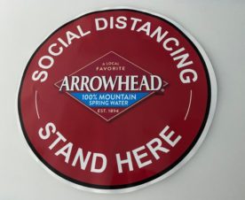 Social Distancing Floor graphics in Buena Park CA