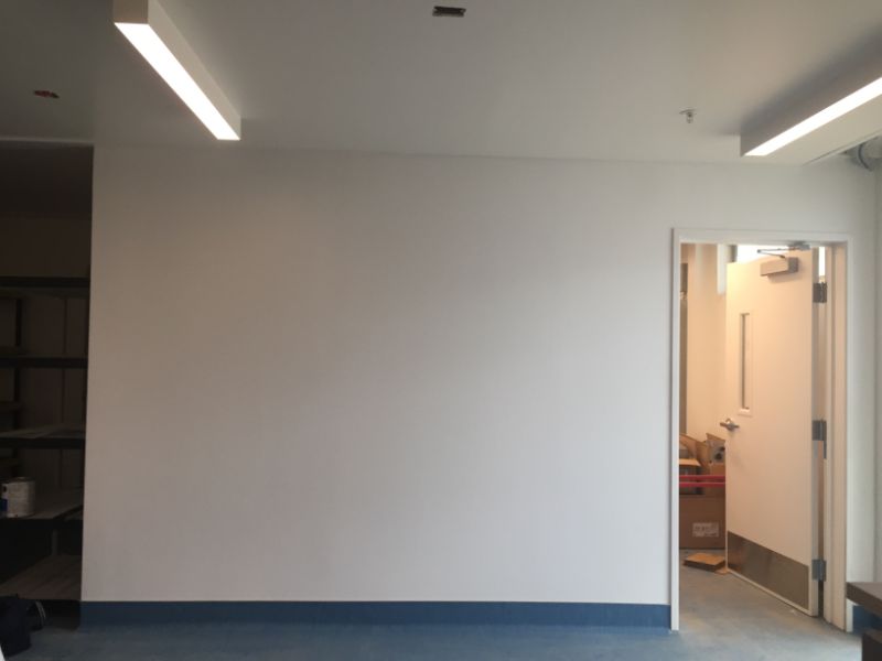 Wall Before the Vinyl Mural Installation