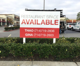 Graffiti Proof Real Estate Signs in Orange County CA