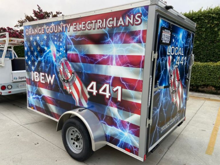 Utility Trailer Graphics in Orange County CA