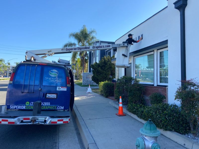Building Signs for Hair Salons in Brea CA