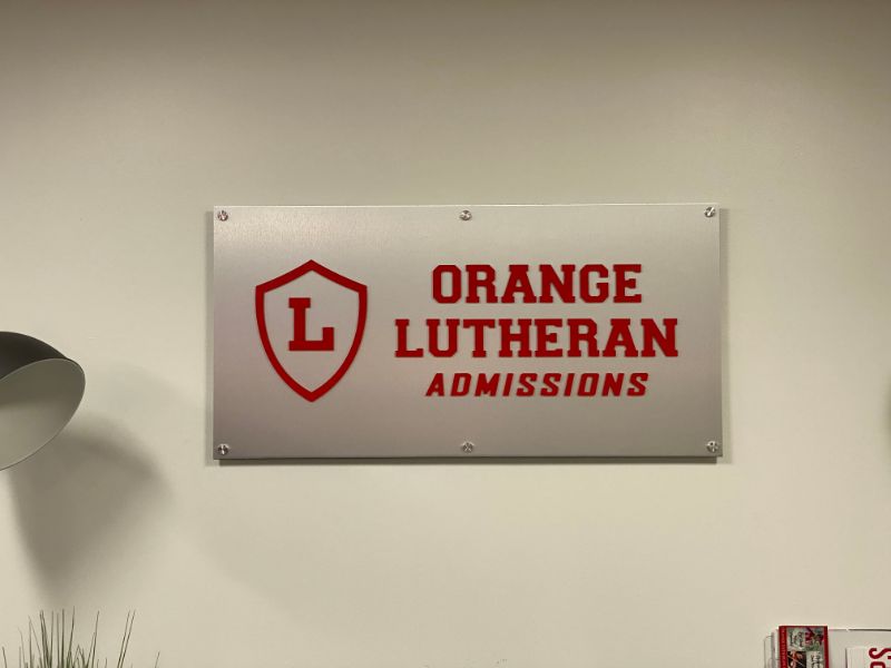 Custom Office Lobby Logo Signs in Irvine CA