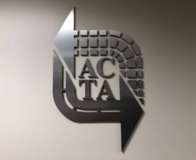 Brushed Metal Wall Logos in Long Beach CA