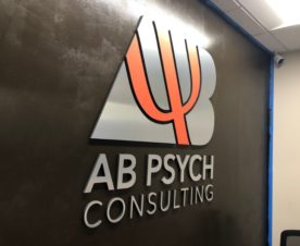 Brushed Metal Lobby Signs in Coucamonga CA