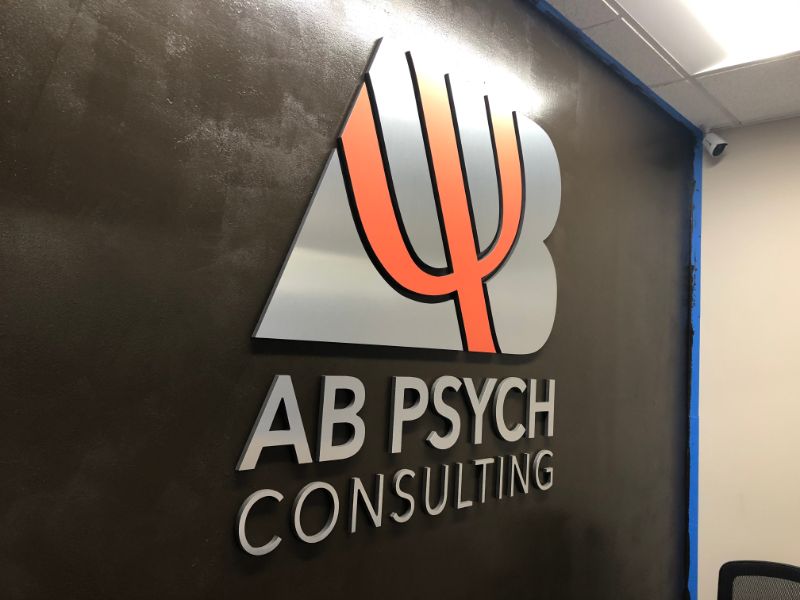 Brushed Metal Lobby Signs in Coucamonga CA