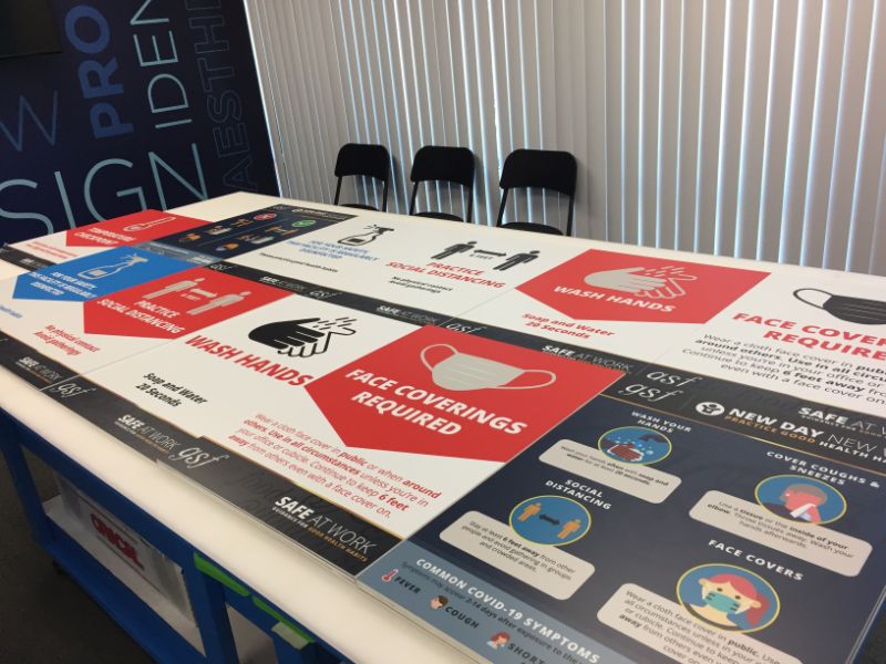 Custom COVID-19 Signs for Schools in Buena Park CA