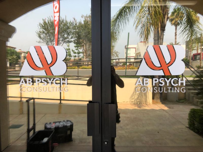 Glass Door Logos in Coucamonga CA