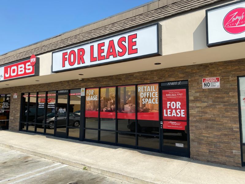 Anti-Graffiti For Lease Window Graphics in Norwalk CA