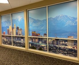 Office window graphics in Los Angeles CA