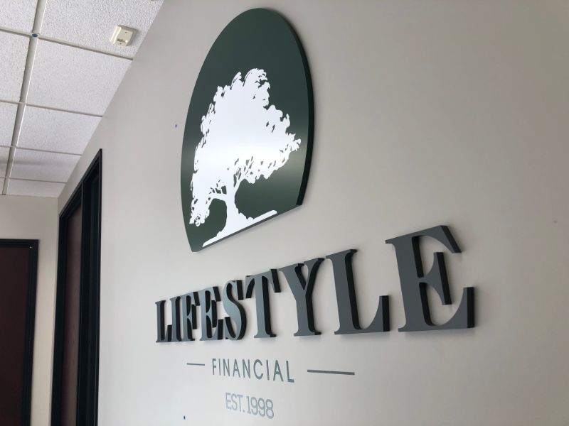 3d Lobby Logo signs in anaheim