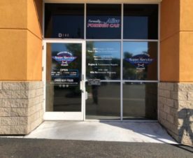 Storefront window lettering in Fullerton CA