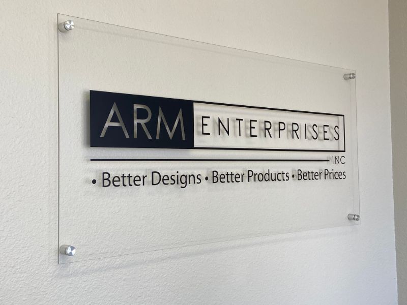 Acrylic panel lobby signs in Anaheim CA