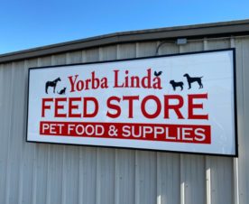 refreshing the LED lighted cabinet sign in Yorba Linda CA