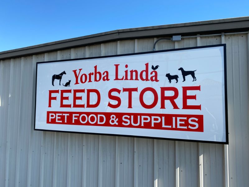 refreshing the LED lighted cabinet sign in Yorba Linda CA