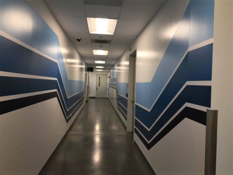 Geometric Wall Graphic Stripes in Orange County CA