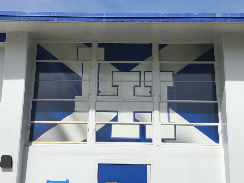 perforated window graphics in los angeles