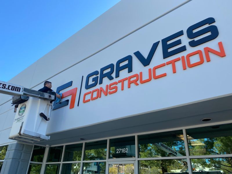 Building Sign Installation in Foothill Ranch CA