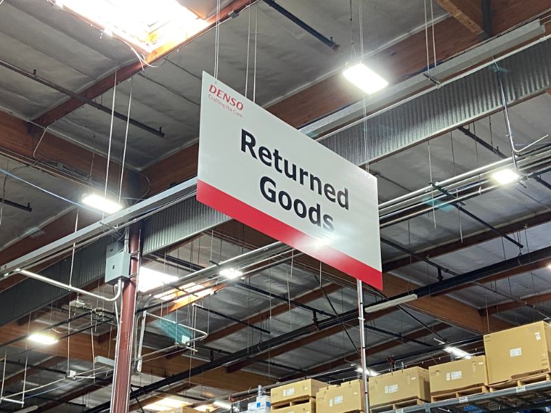 Warehouse Wayfinding Signs in Long Beach CA