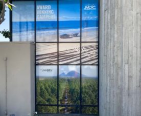 Perforated window graphics in Buena Park CA