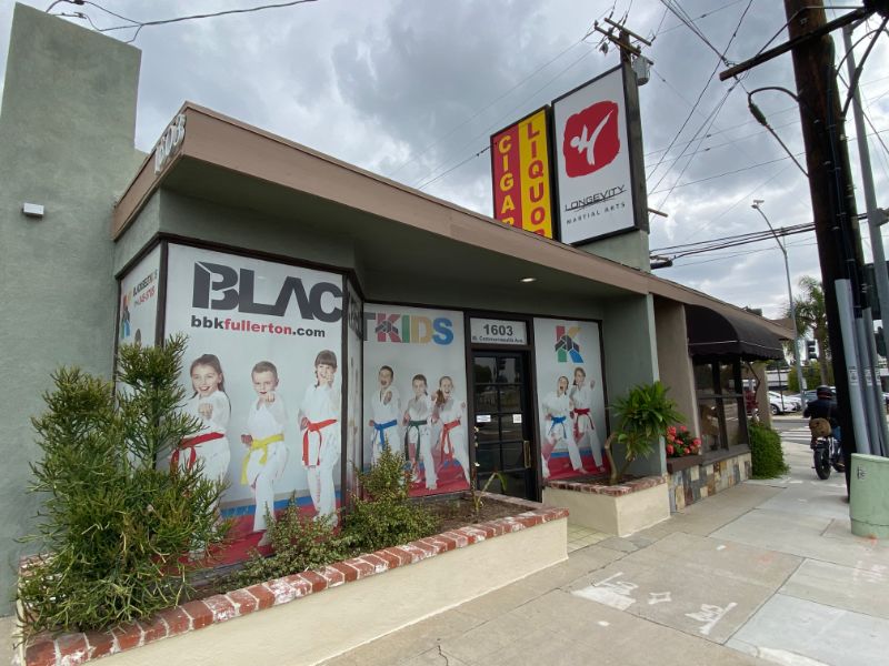 signs and graphics for karate studios in orange county, ca