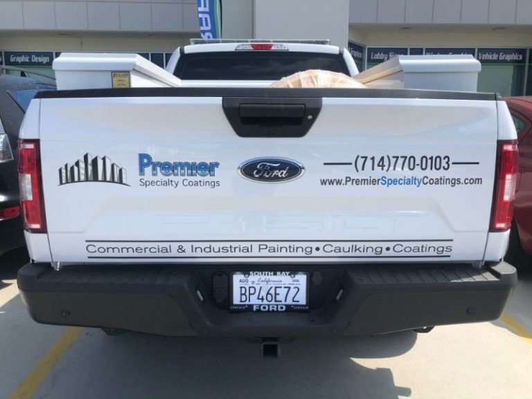 Vinyl decals and lettering for trucks in Orange County CA